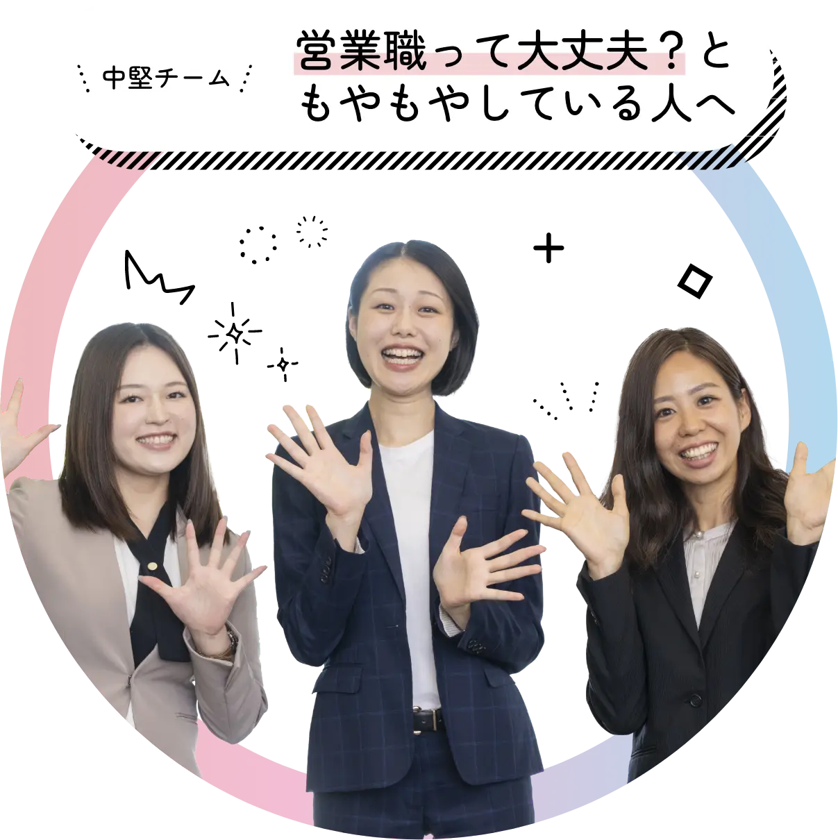 採用チームクロストーク　中堅チーム
「営業職って大丈夫？ともやもやしている人へ」